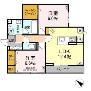 WILLⅢ【201号室】の間取り