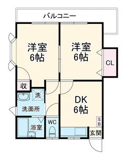 池田サンハイツ【201号室】の間取り