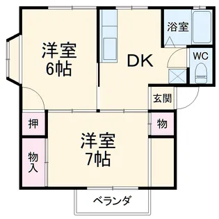 アリュールA【1階】の間取り