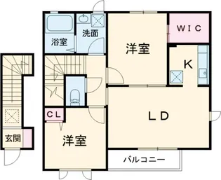 シャーメゾンプレミアムC【2階】の間取り