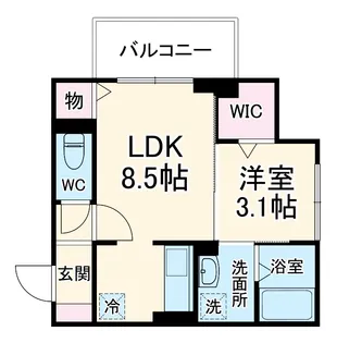 エクセル海神Ⅱ【3階】の間取り