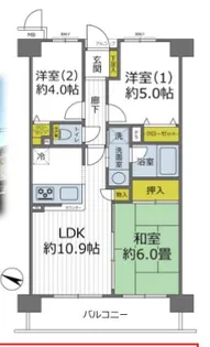 ベイサイトコート横浜【4階】の間取り