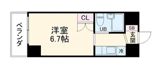 リアライズ伝馬【805号室】の間取り