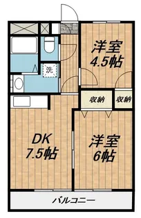 サウスピアリバージュ【2階】の間取り