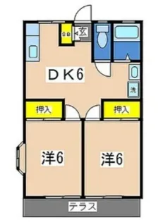 クレール坂下A棟【1階】の間取り