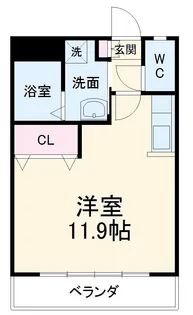 サンヒルズ広坂【202号室】の間取り
