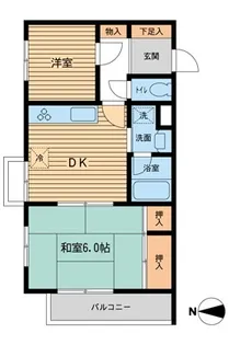 グリーンヒルズ飛鳥山【2階】の間取り