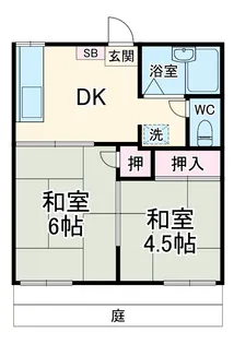 シャピトル宮崎台 B【103号室】の間取り