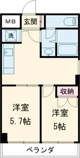 レジティ八王子【6階】の間取り