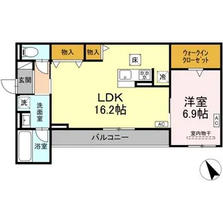 アビタシオンL【102号室】の間取り