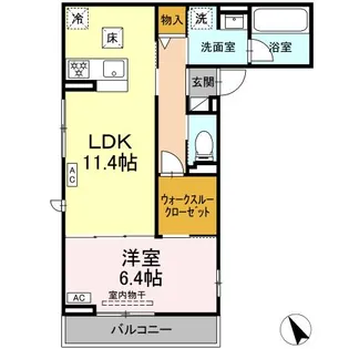 アビタシオンL【301号室】の間取り