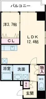 シャントロワ曙橋【5階】の間取り