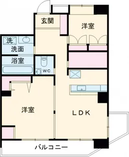 オアーゼ上篠【2階】の間取り