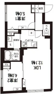 レピュア旗の台レジデンス【201号室】の間取り