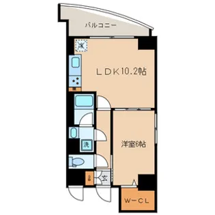 ヴァンテ四つ木【2階】の間取り