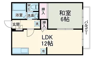 PEARサンビレッジ北中沢B【2階】の間取り