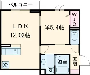 セレスティア本町【302号室】の間取り