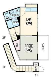 シンメイハイツ【3階】の間取り