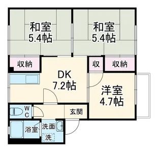 カルム福田【2階】の間取り