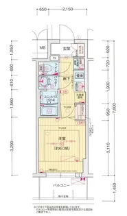 プレサンス塚本アクミリオン【4階】の間取り