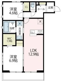 ヴァローレⅢ【2階】の間取り