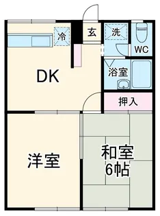 サニーサイド北沢【0101号室】の間取り