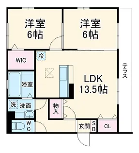 相武ガーデンコート【0103号室】の間取り