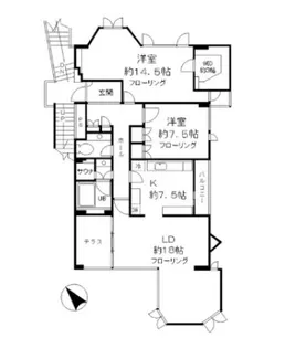 メゾン有禧【201号室号室】の間取り
