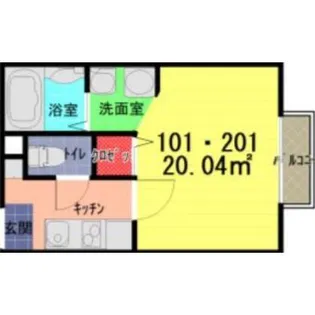 ハイドパーク上尾【1階】の間取り
