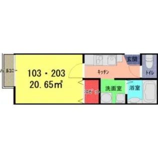 ハイドパーク上尾【2階】の間取り