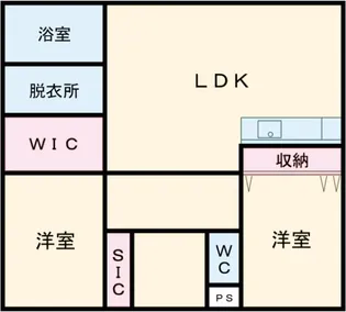 プレサンスロジェ宜野湾大山ヴォール【6階】の間取り