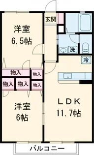 グランメールアイⅡ【02010号室】の間取り