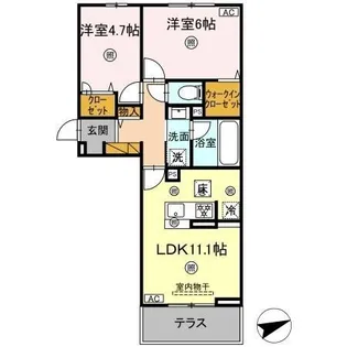 シャンティ【1階】の間取り