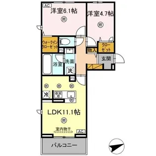 シャンティ【3階】の間取り