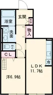 ティーリミテッド【2階】の間取り