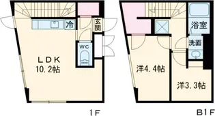 CREAL新高円寺【101号室】の間取り