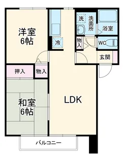 パルテノンロイヤル A【0202号室】の間取り
