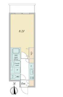 プライマル武蔵関【317号室】の間取り