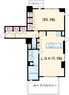 ラクレイス国分寺【401号室】の間取り