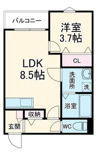 LECOCON中村【2階】の間取り