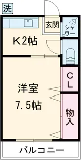 第一緑ヶ丘荘【1階】の間取り