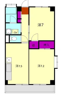 ファミリーコーポ【203号室】の間取り