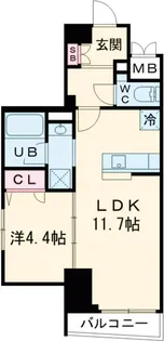 ロイジェント山王【7階】の間取り