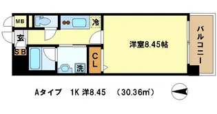 ビエラコート二条【7階】の間取り