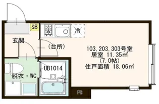 ハーモニーテラス北小岩ⅩⅦ【1階】の間取り