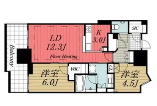 幕張ベイパークライズゲートタワー【11F号室】の間取り
