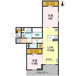 Lilas Beaute【3階】の間取り