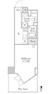 カーサスプレンディッド南麻布【-1階】の間取り