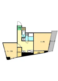 アクアヒルズ【4階】の間取り