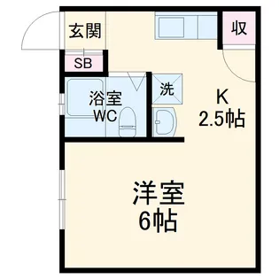 ハイツリベルテ【202号室】の間取り